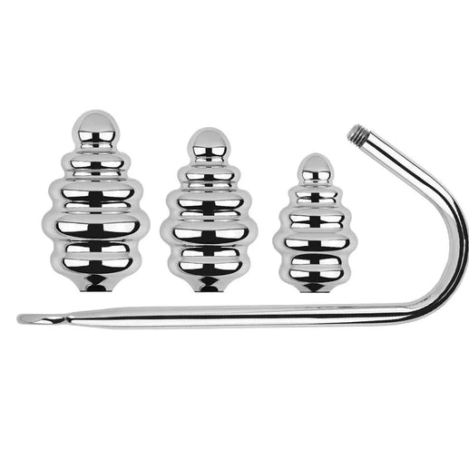 8826 Screw-in Hook Anal Set GreatBenefit Ribbed 0713
